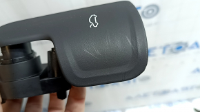 Black hood release handle for Audi A3 22-26 interior, with bracket, scratches, creases, dents
