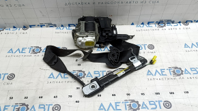 Driver's seat belt with squib and tensioner Audi A3 23-26 black, needs cleaning, rust, oxidation