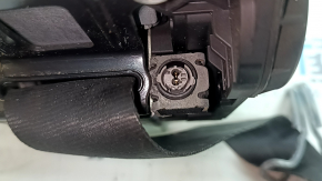 Driver's seat belt with squib and tensioner Audi A3 23-26 black, needs cleaning, rust, oxidation