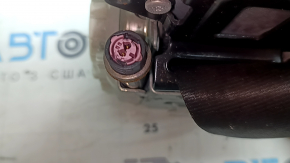 Driver's seat belt with squib and tensioner Audi A3 23-26 black, needs cleaning, rust, oxidation
