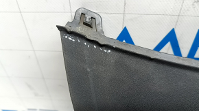 Audi A3 22-24 rear bumper lip, black with silver molding, scratches, cracks