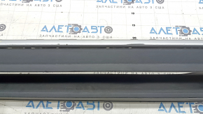 Audi A3 22-24 rear bumper lip, black with silver molding, scratches, cracks