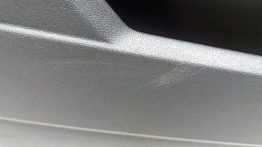 Door trim, front left card, Audi A3 22-26, black leather, structure, armrest, black leather, without molding, scuffs, bump