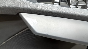 Door trim, front left card, Audi A3 22-26, black leather, structure, armrest, black leather, without molding, scuffs, bump