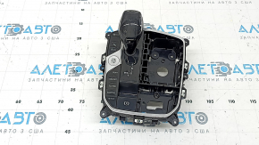 Gear shifter with handle BMW X5 G05 19-23 for parking sensors and stop-go, air under the glass, peeling chrome, scratches, burnt handle