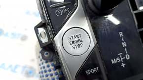 Gear shifter with handle BMW X5 G05 19-23 for parking sensors and stop-go, air under the glass, peeling chrome, scratches, burnt handle