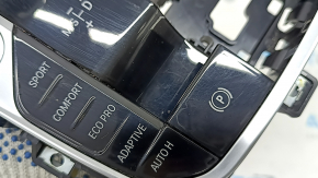 Gear shifter with handle BMW X5 G05 19-23 for parking sensors and stop-go, air under the glass, peeling chrome, scratches, burnt handle