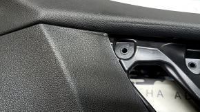 Door trim, front right card, Audi A3 22-26, black leather, structure, armrest, black leather, without molding, worn