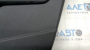 Door trim, front right card, Audi A3 22-26, black leather, structure, armrest, black leather, without molding, worn