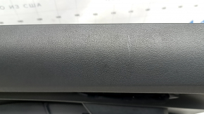 Door trim card rear left Audi A3 22-26 black leather, structure, armrest black leather, without molding, scuffs, scratches