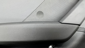 Door trim card rear left Audi A3 22-26 black leather, structure, armrest black leather, without molding, scuffs, scratches