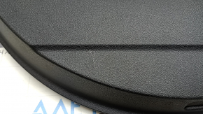 Door trim card rear left Audi A3 22-26 black leather, structure, armrest black leather, without molding, scuffs, scratches