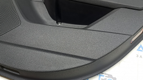 Door trim, rear right card, Audi A3 22-26, black leather, structure, armrest, black leather, without molding, abrasions, scratches