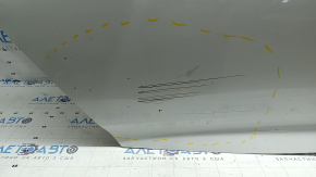 Bare rear right door Honda Accord 18-22 white NH-883P, with upper chrome molding, scratches, dents