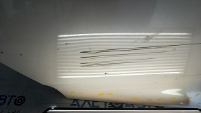 Bare rear right door Honda Accord 18-22 white NH-883P, with upper chrome molding, scratches, dents
