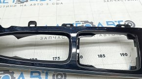 Volvo XC60 18-25 center console trim, glossy black with chrome, scratches