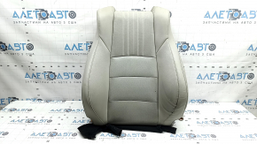 Honda Accord 20-22 driver's seat back upholstery, light gray leather, Platinum Gray, heated, perforated, dry-cleanable, worn leather