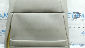 Honda Accord 20-22 driver's seat back upholstery, light gray leather, Platinum Gray, heated, perforated, dry-cleanable, worn leather