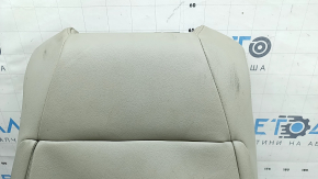 Honda Accord 20-22 driver's seat back upholstery, light gray leather, Platinum Gray, heated, perforated, dry-cleanable, worn leather