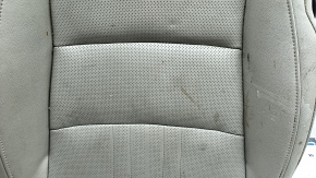 Honda Accord 20-22 passenger seat cushion upholstery, light gray leather, Platinum Gray, heated, perforated, dry-cleanable