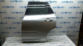 Rear left door assembly Volvo XC60 18-26 Keyless, silver 711, tinted, chrome molding, sand, scratches, scratches on molding, scratches on linings