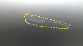 Rear left door assembly Volvo XC60 18-26 Keyless, silver 711, tinted, chrome molding, sand, scratches, scratches on molding, scratches on linings