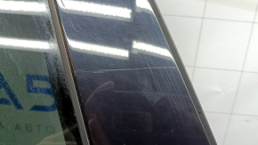 Rear left door assembly Volvo XC60 18-26 Keyless, silver 711, tinted, chrome molding, sand, scratches, scratches on molding, scratches on linings