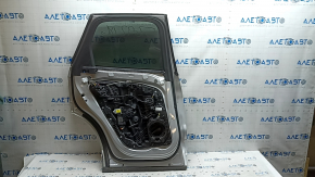 Rear left door assembly Volvo XC60 18-26 Keyless, silver 711, tinted, chrome molding, sand, scratches, scratches on molding, scratches on linings