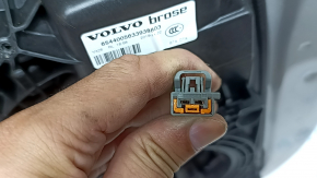 Rear left door assembly Volvo XC60 18-26 Keyless, silver 711, tinted, chrome molding, sand, scratches, scratches on molding, scratches on linings
