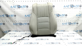 Honda Accord 20-22 passenger seat back upholstery, light gray leather, Platinum Gray, heated, perforated, dry-cleanable