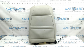 Honda Accord 20-22 passenger seat back upholstery, light gray leather, Platinum Gray, heated, perforated, dry-cleanable