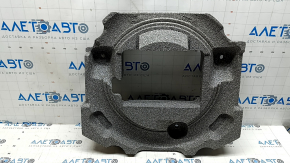 The foam plastic under the spare tire of a Volvo XC60 18-26 is crushed and broken