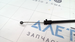 Audi Q5 80A 18-25 hood release handle bracket with cables, broken mount