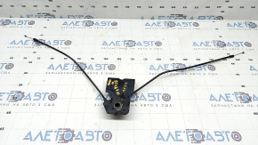 Audi Q5 80A 18-25 hood release handle bracket with cables, broken mount