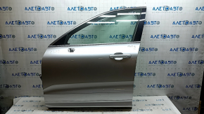 Front left door assembly Volvo XC60 18-26 Keyless, silver 711, chrome molding, scratches, scratches on molding, scratches on linings, chips, sand, bumps