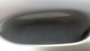 Front left door assembly Volvo XC60 18-26 Keyless, silver 711, chrome molding, scratches, scratches on molding, scratches on linings, chips, sand, bumps