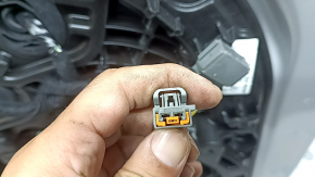 Front left door assembly Volvo XC60 18-26 Keyless, silver 711, chrome molding, scratches, scratches on molding, scratches on linings, chips, sand, bumps
