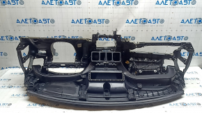 Front dashboard with AIRBAG Volvo XC60 18-26 black without projection, scratches, broken mount, fracture