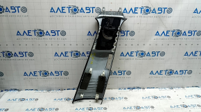 Center pillar trim, upper belt, left, Volvo XC60 18-26, black, worn
