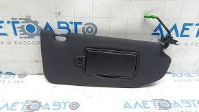 Right visor Volvo XC60 18-26 black, without hook, with backlight, needs cleaning, scratches