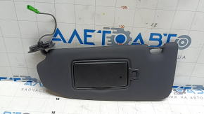 Left sun visor Volvo XC60 18-26 black, without hook, with backlight, needs cleaning, scratches