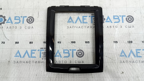 Front panel trim, monitor frame, Volvo XC60 18-26, black gloss, scratches