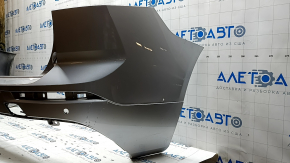 Rear bare bumper Volvo XC60 18-21 for parking sensors and BSM, without park assist, silver, scratches, bumps, scuffed