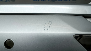 Rear bare bumper Volvo XC60 18-21 for parking sensors and BSM, without park assist, silver, scratches, bumps, scuffed