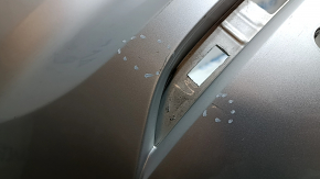 Rear bare bumper Volvo XC60 18-21 for parking sensors and BSM, without park assist, silver, scratches, bumps, scuffed