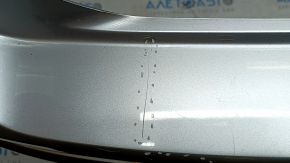 Rear bare bumper Volvo XC60 18-21 for parking sensors and BSM, without park assist, silver, scratches, bumps, scuffed
