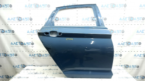 The door is bare, rear right, VW Jetta 19-26, blue LC5D, dented, burned