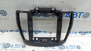 Volvo XC60 18-26 center dashboard trim, glossy black with chrome, scratches