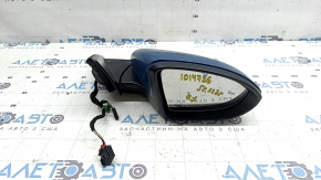 Right side mirror VW Jetta 19-26 5+2 pins, BSM, heated, blue
