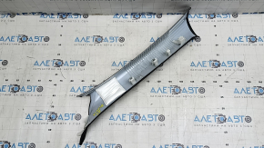 Upper right front pillar trim Volvo XC60 18-26 black, without plug, scratches, needs cleaning